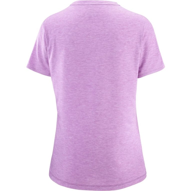 Lavender Salomon Essential Tencel Short Sleeve Women's T-Shirts | IE LM3792